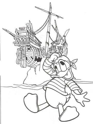 Donal Duck Coloring Pages 8